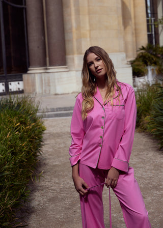 The Penelope Pajama Set in Pink Lemonade