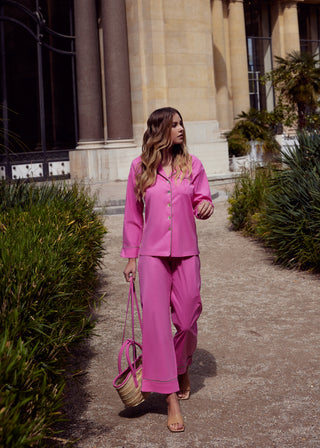 The Penelope Pajama Set in Pink Lemonade