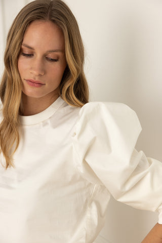 The Penelope Top in White Magnolia