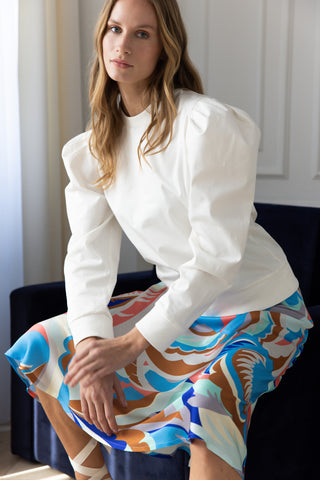 The Penelope Top in White Magnolia