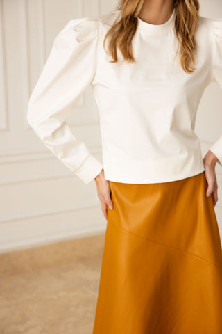 The Penelope Top in White Magnolia