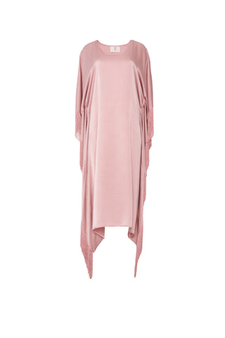 The Virginia Kaftan, in Flamenco Blush Rose Silk