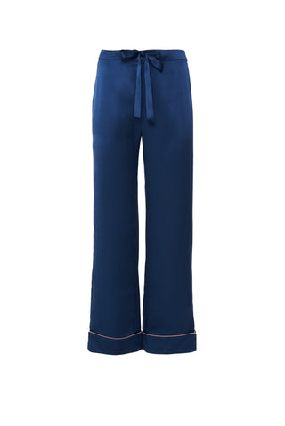 The Penelope Pajama Set in Night Night Navy Silk