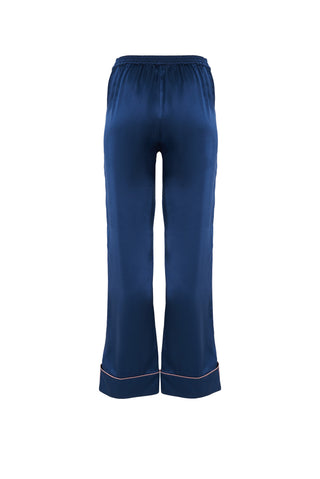 The Penelope Pajama Set in Night Night Navy Silk