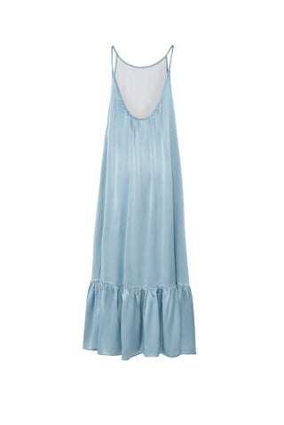 The Daria Maxi Gown, in Mediterranean Turquoise Silk